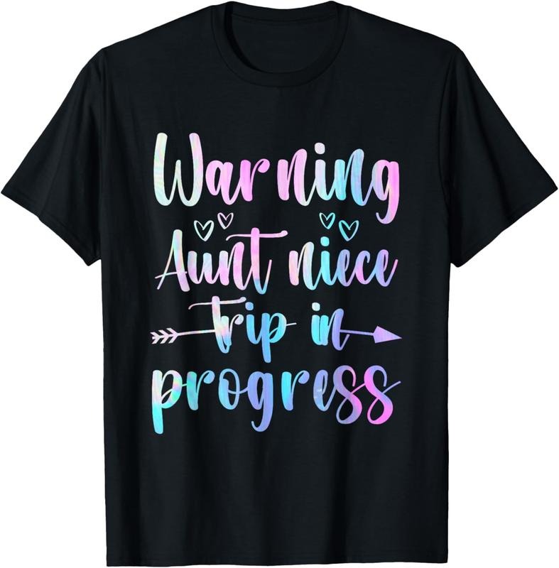 100% Cotton Warning Aunt Niece Trip In Progress Aunt Niece Trip Vacation T-Shirt Hoodie, Sweatshirt | PrintMintTees.com