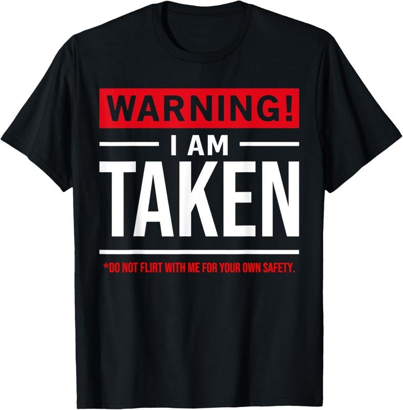 100% Cotton Warning I'm taken Don't Flirt With Me Girlfriend Boyfriend T-Shirt Hoodie, Sweatshirt | PrintMintTees.com