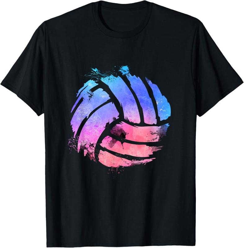 100% Cotton Watercolor Volleyball Lover - Beach Volleyball Player T-Shirt Hoodie Sweatshirt | PrintMintTees.com