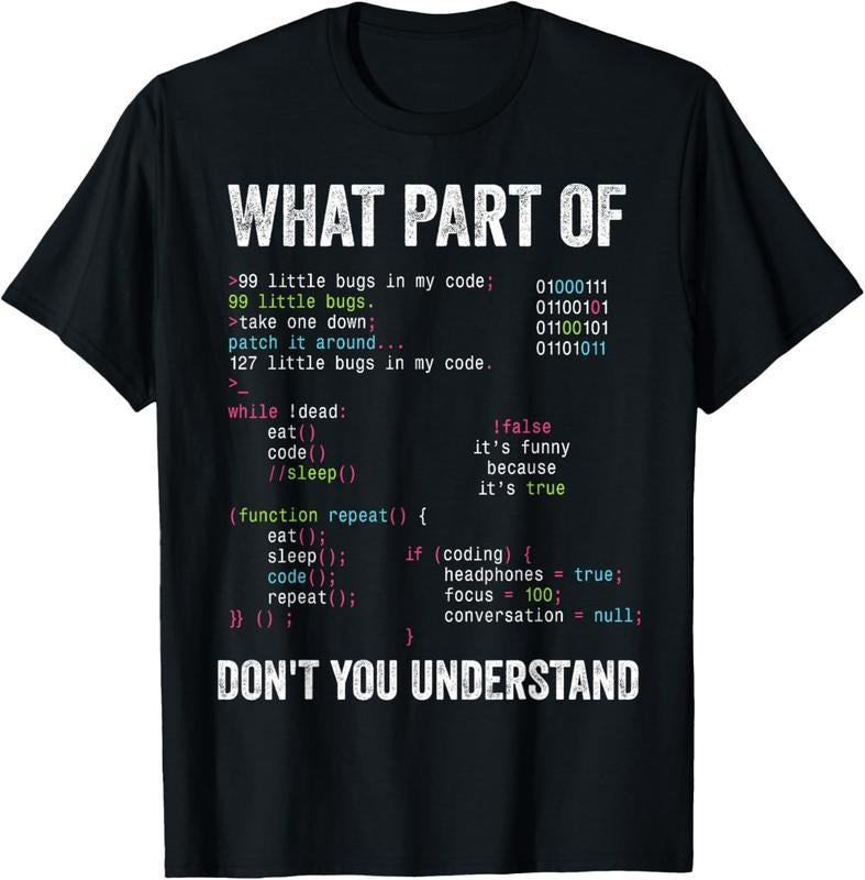 100% Cotton What Part Of Don't You Understand Computer Science Lovers T-Shirt Hoodie, Sweatshirt | PrintMintTees.com