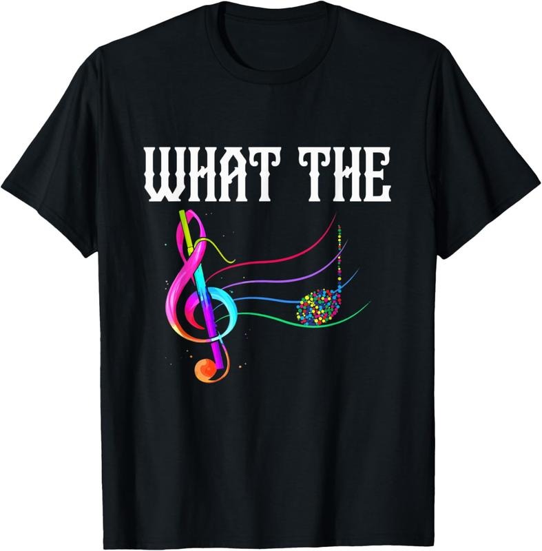 100% Cotton What The F - Music Lover - Funny Musical Note Key - Gift T-Shirt Hoodie, Sweatshirt | PrintMintTees.com