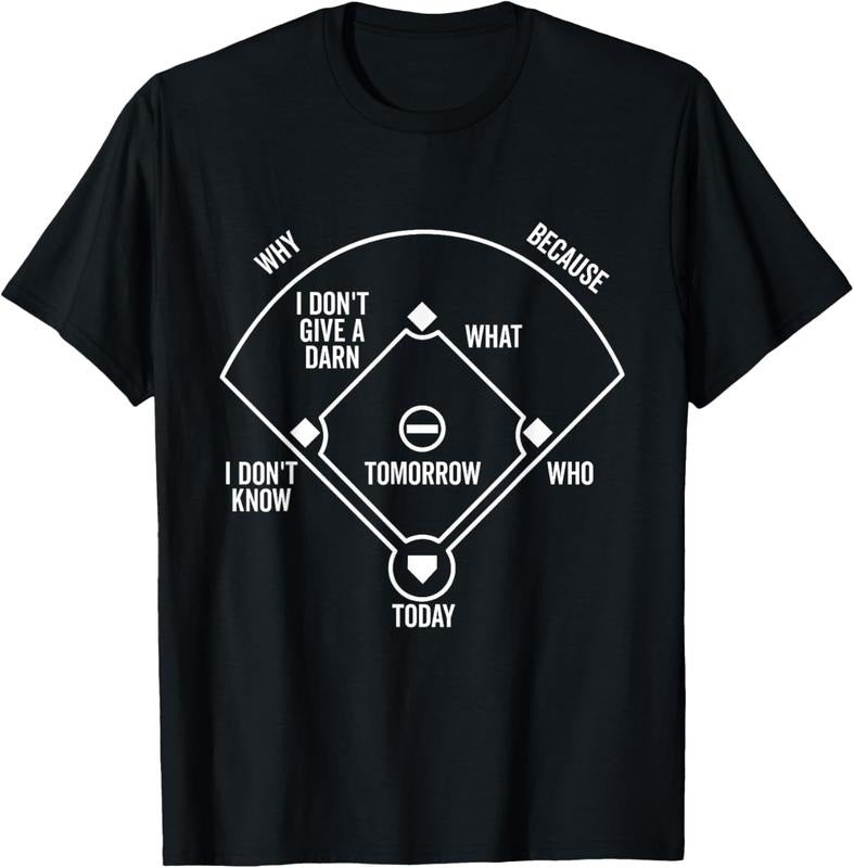 100% Cotton Who'S First Funny Baseball Positions Names Dark T-Shirts, Hoodie, Sweatshirt