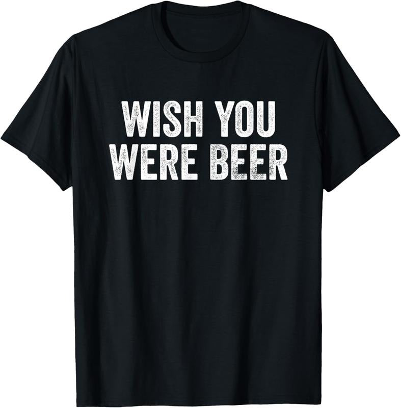 100% Cotton Wish You Were Beer Vintage Craft Beer Home Brewing Brewery T-Shirt Hoodie Sweatshirt | PrintMintTees.com