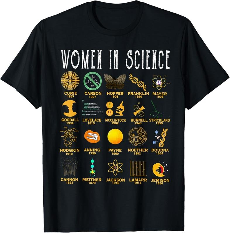 100% Cotton Women In Science T-Shirt Hoodie Sweatshirt | PrintMintTees.com
