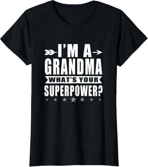 100% Cotton Womens Grandma Your Superpower Retire Grandparents T-Shirt Hoodie, Sweatshirt | PrintMintTees.com
