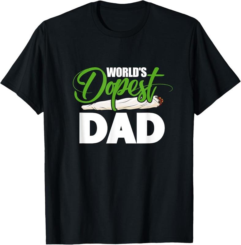 100% Cotton World'S Dopest Dad Cannabis Marijuana Weed Funny T-Shirts, Hoodie, Sweatshirt