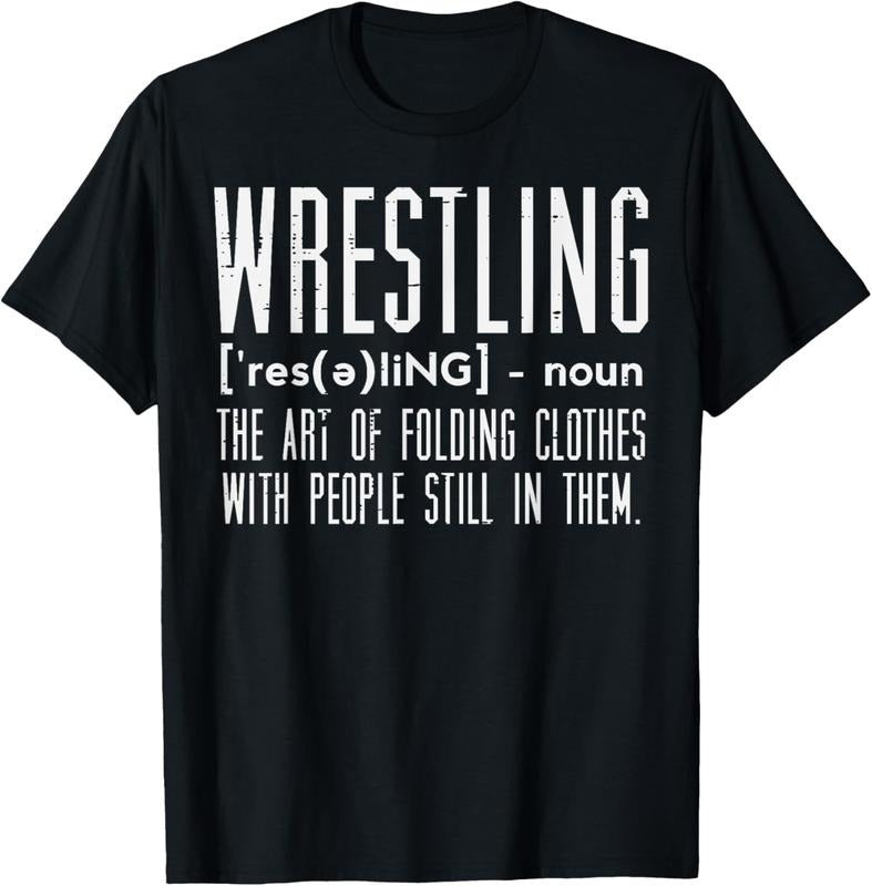 100% Cotton Wrestling Definition Funny Wrestler Wrestle Men Women  T-Shirt Hoodie Sweatshirt | PrintMintTees.com