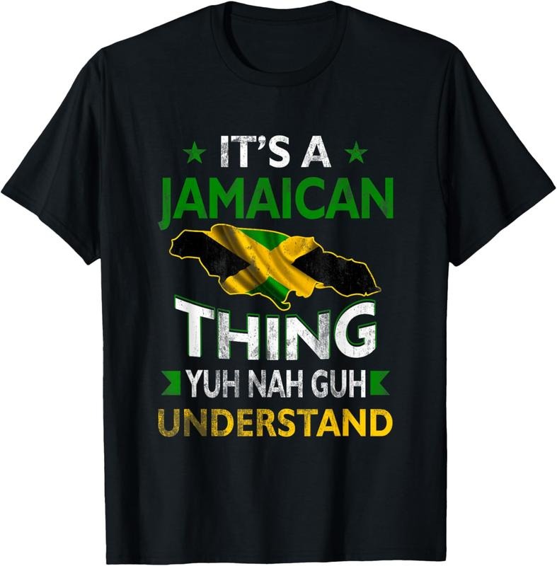 100% Cotton Yuh Nah Guh Understand Its a Jamaican Thing Jamaica Flag T-Shirt Hoodie Sweatshirt | PrintMintTees.com
