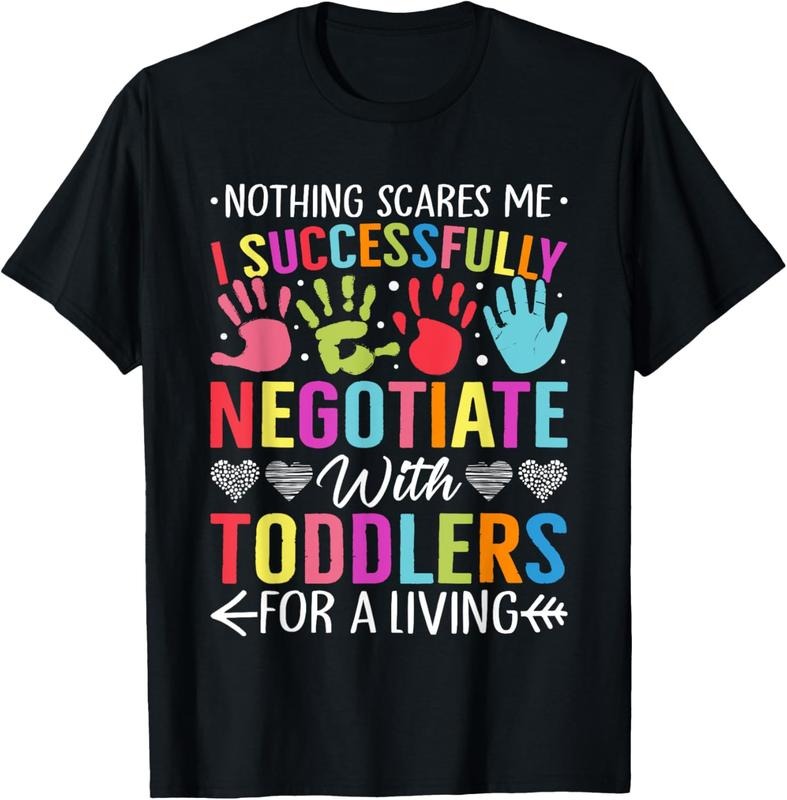 100% Cotton care Teacher Negotiate with s Daycare Provider T-Shirt Hoodie, Sweatshirt | PrintMintTees.com