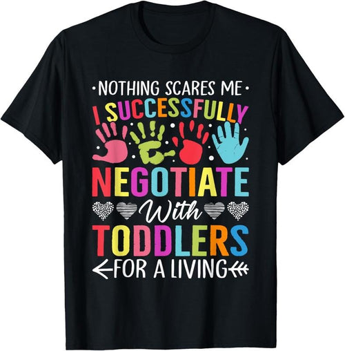 100% Cotton care Teacher Negotiate with s Daycare Provider T-Shirt Hoodie, Sweatshirt | PrintMintTees.com