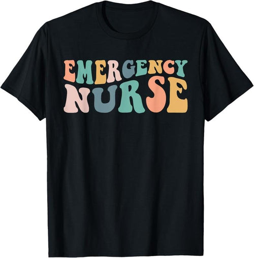 100% Cotton groovy ER Nurse Emergency Room Nurse School women nursing T-Shirt Hoodie, Sweatshirt | PrintMintTees.com