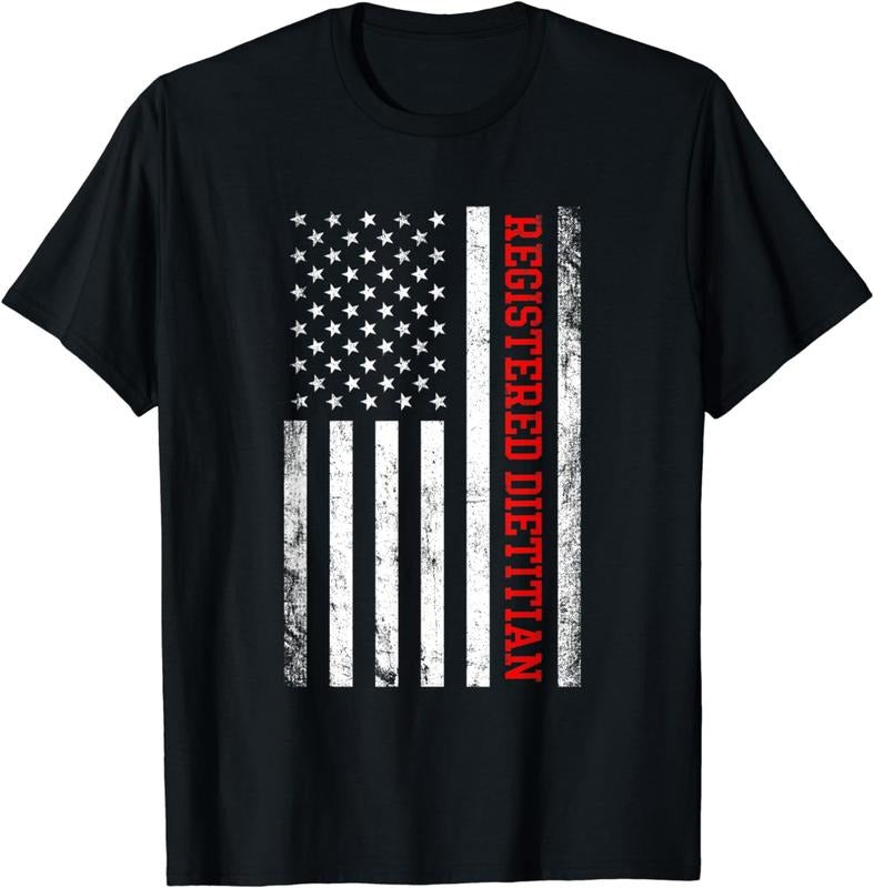 [100% Cotton]registered dietitian american flag, nutritionist dietitian T-Shirt Hoodie Sweatshirt | PrintMintTees.com