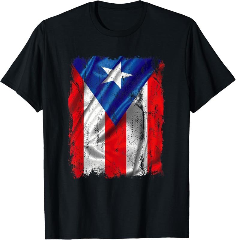 100% Cotton vintage Puerto Rico flag for men women  and family T-Shirt Hoodie, Sweatshirt | PrintMintTees.com
