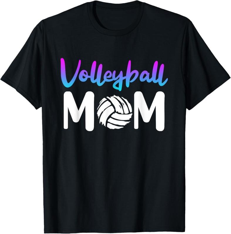 100% Cotton volleyball mom volleyball player mother women Damen T-Shirt Hoodie, Sweatshirt | PrintMintTees.com