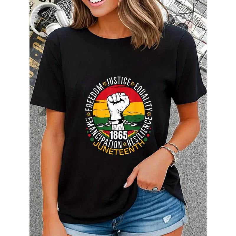 100% Juneteenth African American Black History 1865 Juneteenth T-Shirt Casual Short Sleeve Shirt style 02 Hoodie Sweatshirt