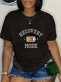 100% cotton Get Well Soon Gift T-Shirt Recovery Mode is On Post Surgery T-Shirt women graphic shirts
