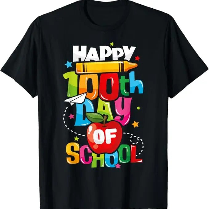 100 Day School Shirt 100th Day School Teachers Happy 100 Days Funny Casual Basic Smooth T-Shirts, Hoodie, Sweatshirt