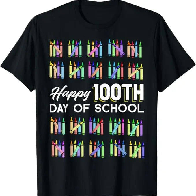 100 Day of School Shirt, Happy 100th Day Of School Student Funny T-Shirt