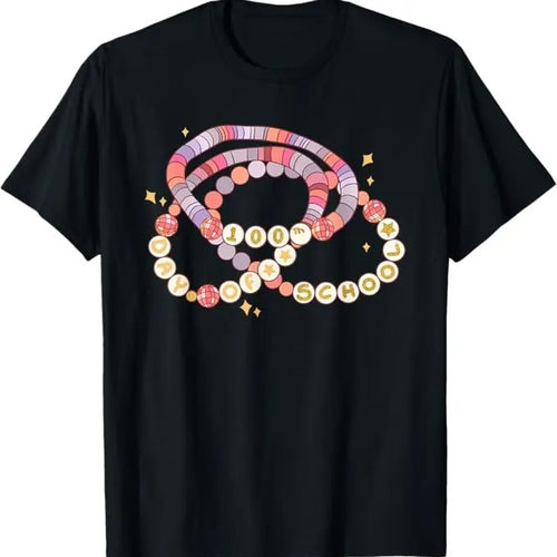 100 Day of School Shirt, Little Girl 100 Days Of School Friendship Bracelet Funny T-Shirt
