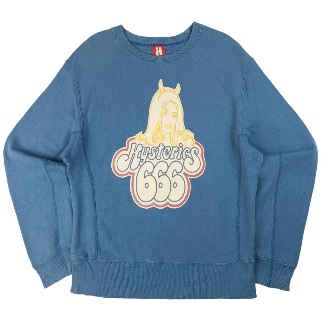 Designer Vintage Hysteric Glamour 666 Graphic Sweatshirt Size S Shirt Hoodie | PrintMintTees.com
