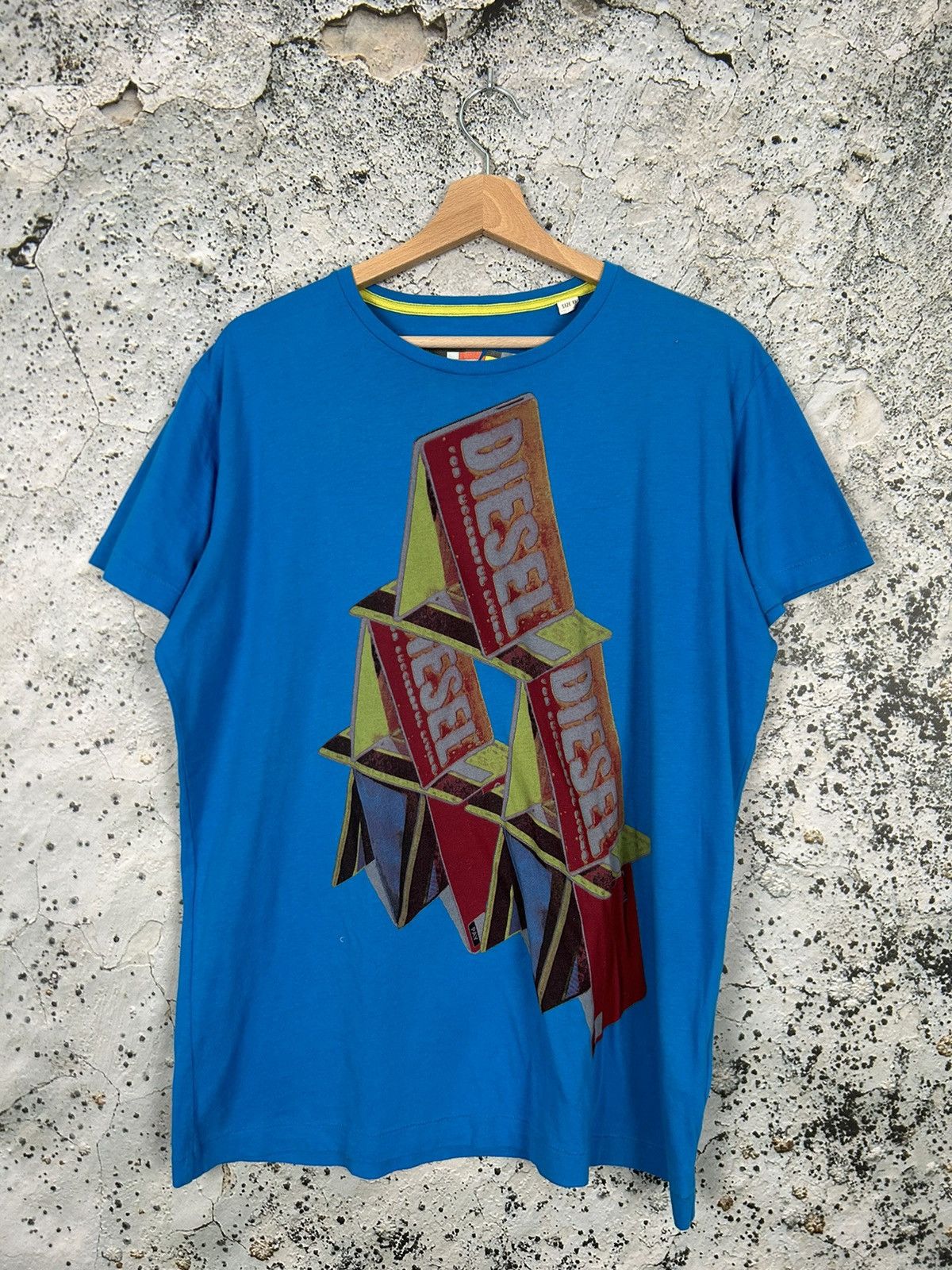 Vintage Diesel Y2k 00s Graphic Tee Cards Retro Hype Hoodie Sweatshirt | PrintMintTees.com