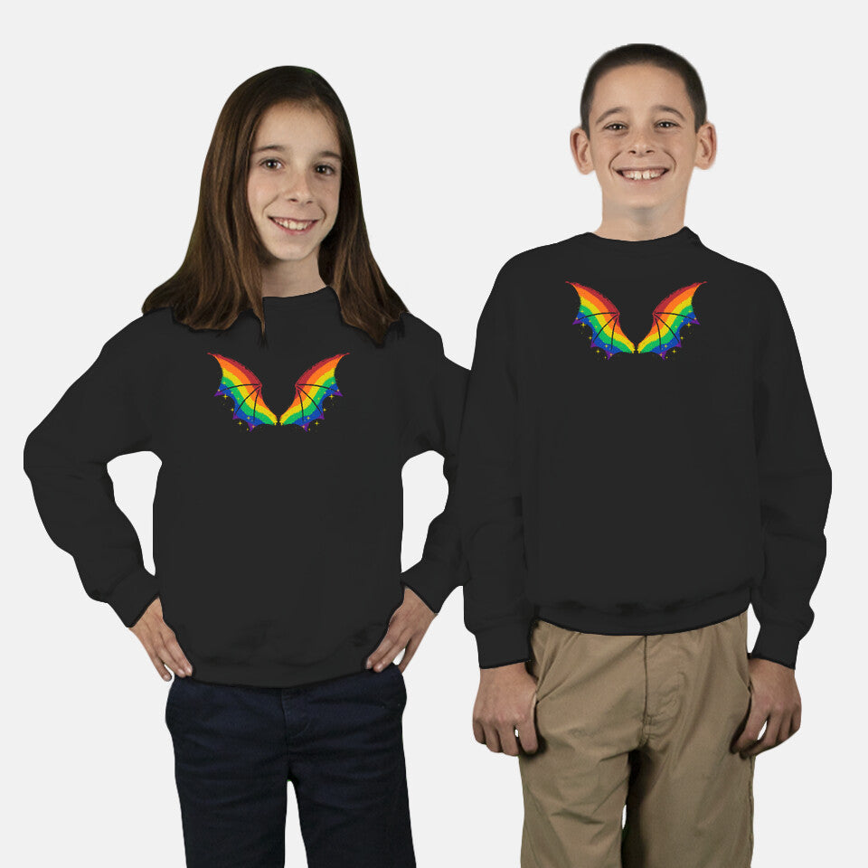 Rainbow Pride Bat Wings