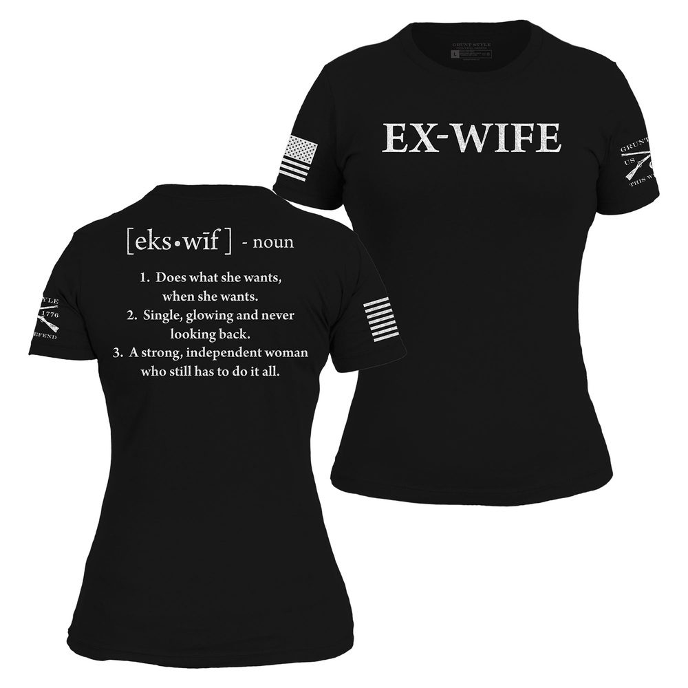 Ex-Wife Defined Slim Fit T-Shirt - Black