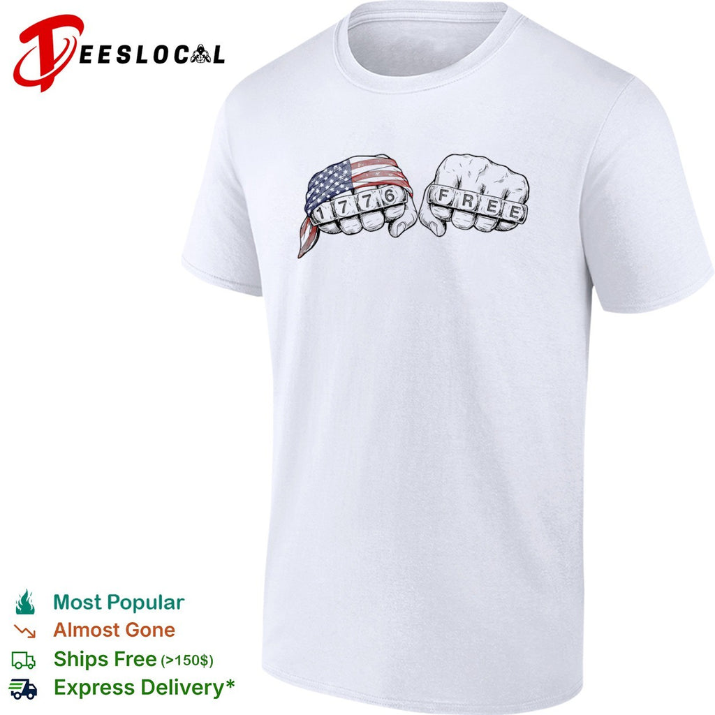 1776 Free American Flag Independence Day shirt