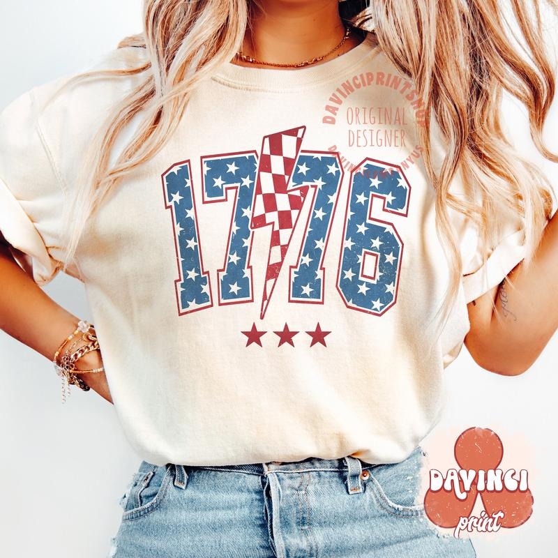 1776 Shirt 1776 America 4th Of July 4th Of July 4th Of July Fourth Of July T Shirt Design Cotton Top Hoodie Sweatshirt