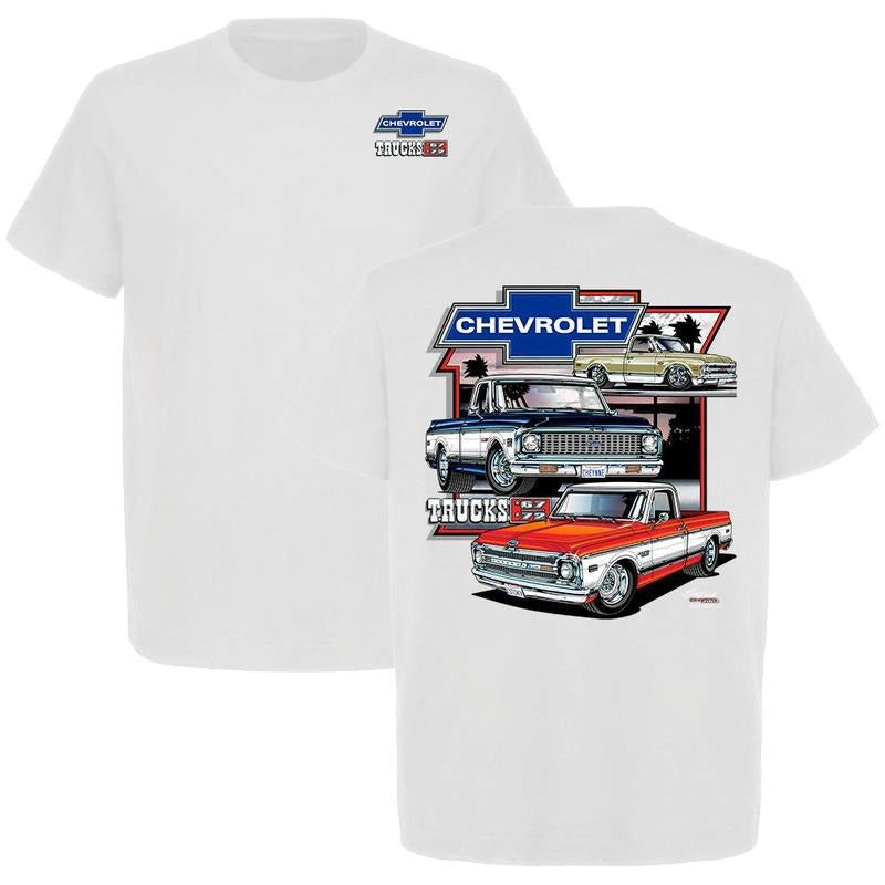 1967 - 1972 Chevy Trucks T-shirt Menswear Chevy Gang Shirt Vintage Graphic Tee For Car Enthusiast, Menswear Car Parts...
