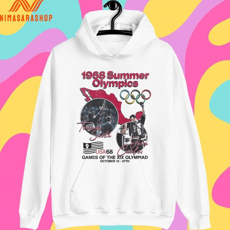 1968 Summer Olympics Tommie Smith And John Carlos Usa 68 Games Of The Xix Olympiad October 12-27th Shirts