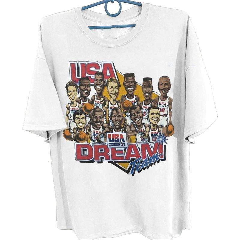 1992 Basketball Shirt, 90s Dream Team Usa Basketball Shirt Menswear Tops Underwear Streetwear Tshirt Hoodie Sweatshirt