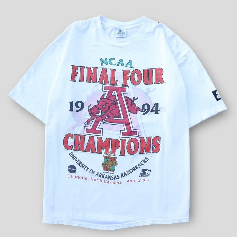 1994 NCAA Final Four Razorbacks Championship Starter Game Tee Vintage T-shirt Hoodie Sweatshirt | PrintMintTees.com