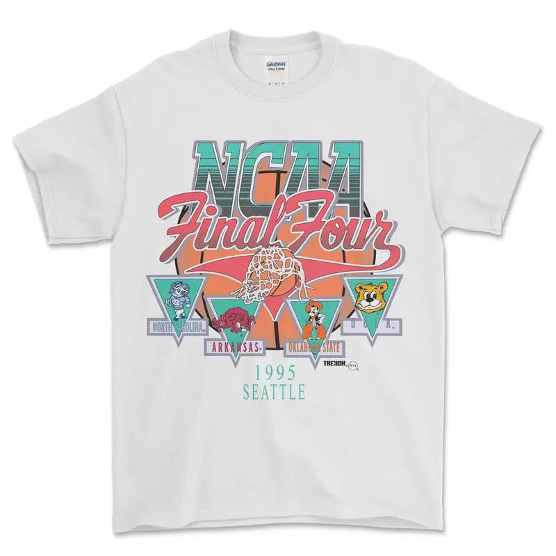 1995 NCAA Final Four Seattle T-Shirt, graphic vintage sports tees for men Hoodie Sweatshirt | PrintMintTees.com