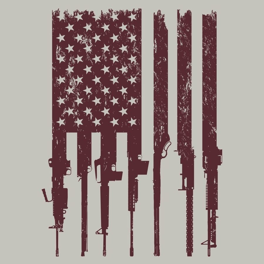 Rifle Flag T-Shirt - Sand