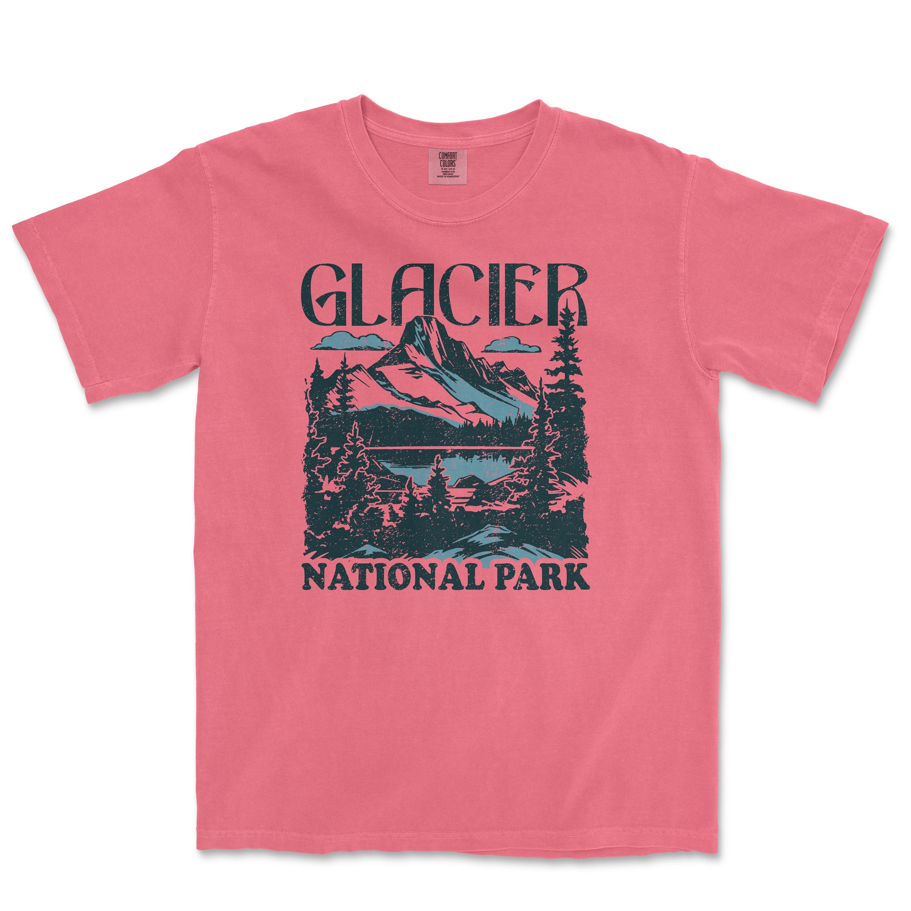 Glacier National Park Comfort Colors Distressed Size Unisex T-shirt, Sweatshirt, Hoodie (3)