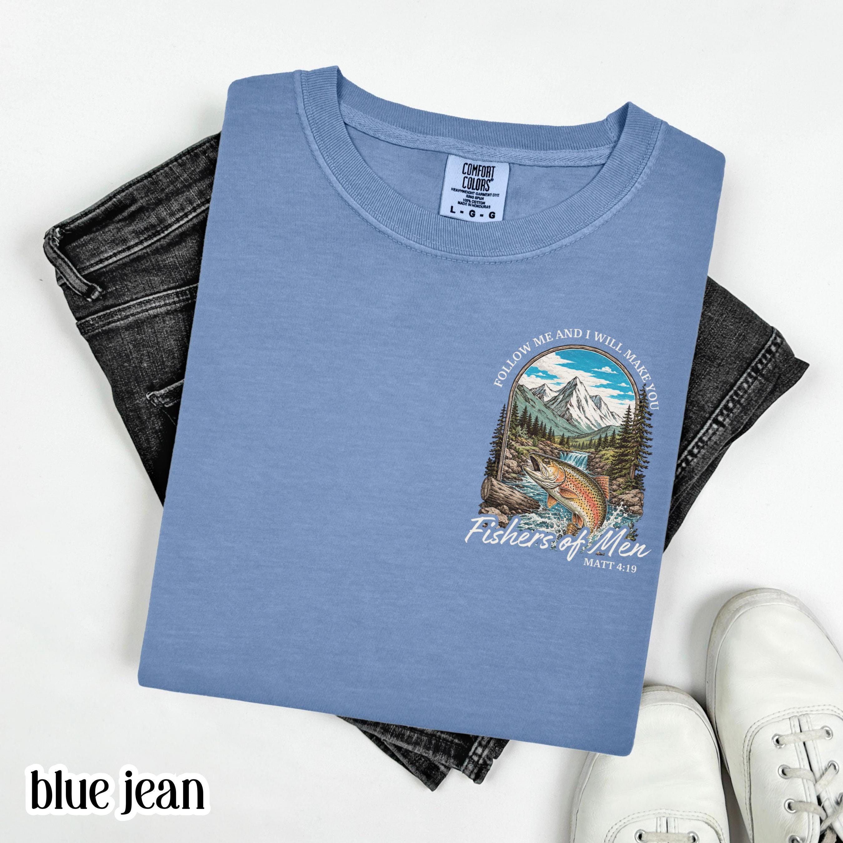 Fishers Comfort Colors Matthew 19 Bible Verse Tee Religious Christian Fishing Vintage Faith Based Outdoor (3)
