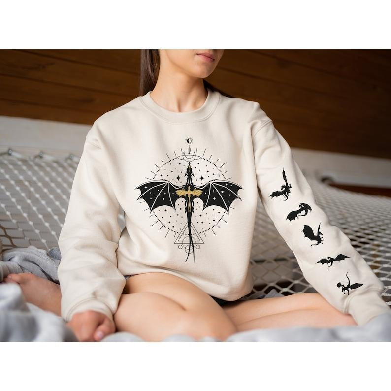 2 Slide Dragon Rider Basgiath War College Fourth Wing Die Fly Riders Quadrant Dragons Print Sleeve T-Shirts, Hoodie, Sweatshirt