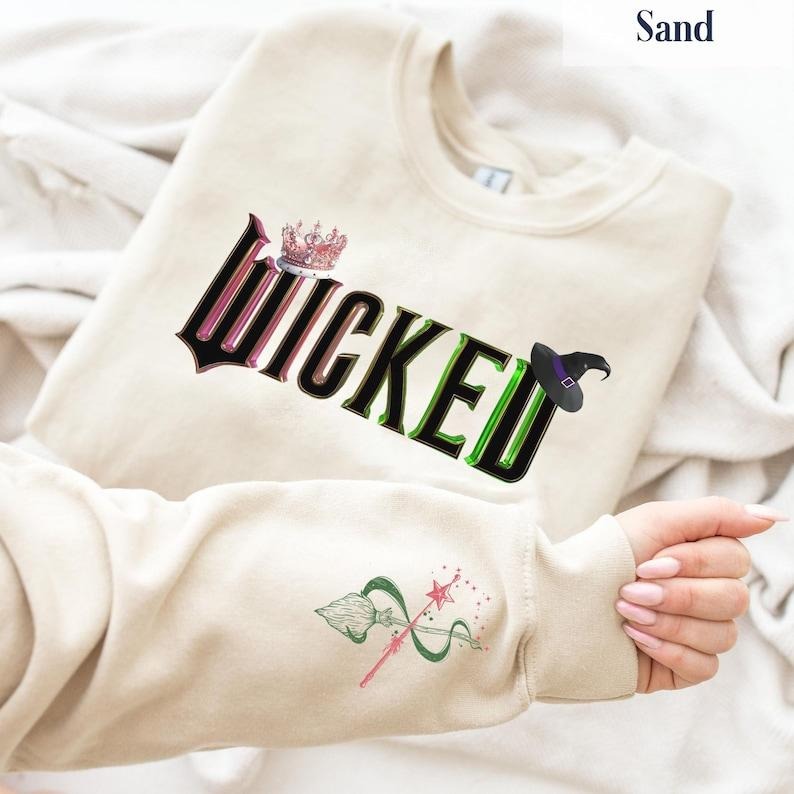 2 Slide Wicked Glinda Elphaba Defy Gravity Broomstick Magic Wand Wizard Movie Shirt Wicked Musical Fan Shirt Land Oz Ideal T-Shirts, Hoodie, Sweatshirt