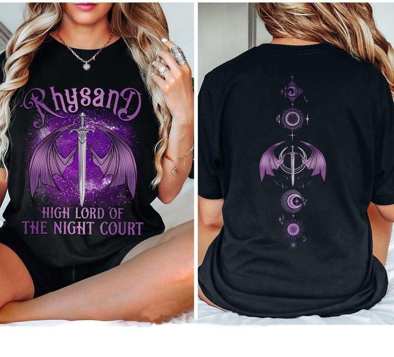 2 Slides Acotar Rhysand Shirt Night Court Shirt Azriel Cassian Rhysand Acotar Fan Shirt City Starlight Bookish Shirt Shirt Hoodie Sweatshirt