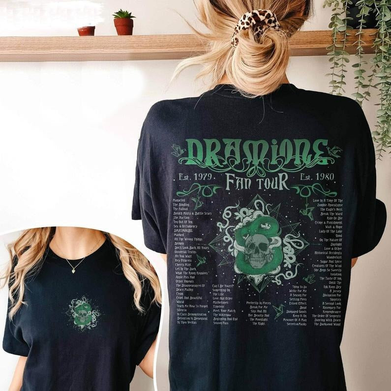 2 Slides, Dramione Fanfiction Shirt, Creative Dramione Tour Crewneck Sweater Cotton Crewneck Casual Shortsleeve Hoodie...