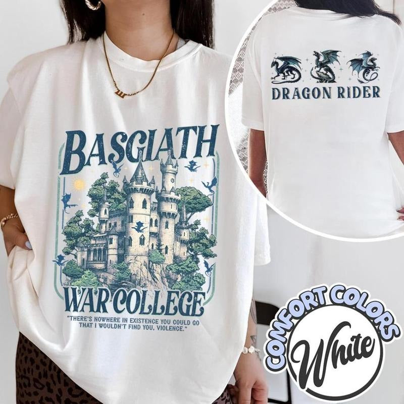 2 Slie, Basgiath War College Booktok Shirt, Fourth Wing, Iron Flame, Tairn and Violet Sorrengail, Onyx Storm, Bookish...