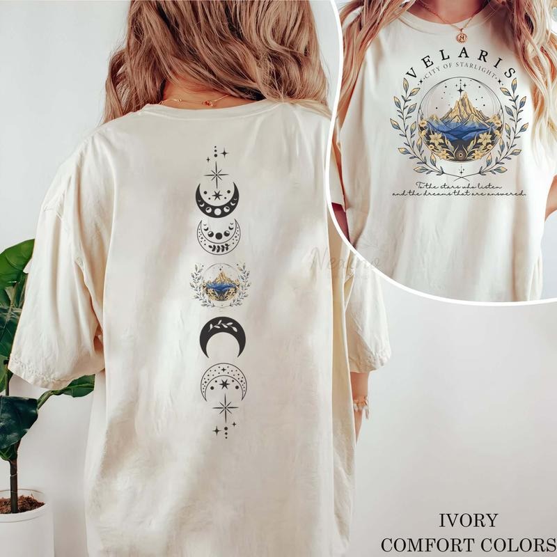 2 Slides Velaris City Starlight Velaris Night Court Shirt SJM City Starlight ACOTAR T-Shirts, Hoodie, Sweatshirt