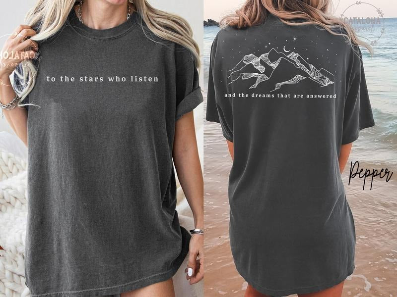 2 slides, Velaris, Two sided Velaris T-shirt, the stars who listen and the dreams that are answer, A Court of Thorns and...