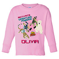 Wild Kratts Activate Creature Pink Long Sleeve Tee