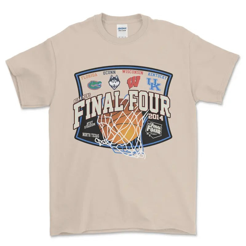 2014 NCAA Final Four T-Shirt, graphic vintage sports tees for men Hoodie Sweatshirt | PrintMintTees.com