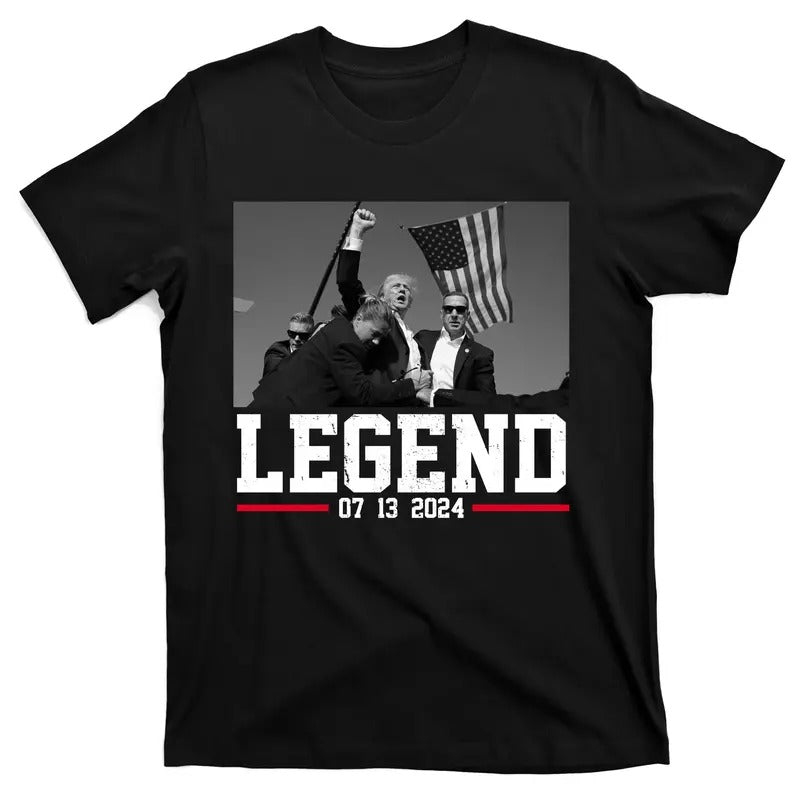 Donald Trump Legend 07/13/2024 Rally Pennsylvania T-Shirt Hoodie Sweatshirt | PrintMintTees.com