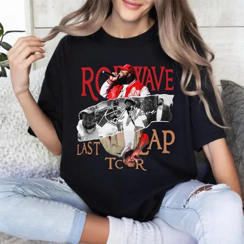 2024 Rod Wave T-Shirt, Rod Wave Last Lap Tour T-Shirt, Rod Wave Rapper, Last Lap Tour 2024 Tees Hoodie Sweatshirt