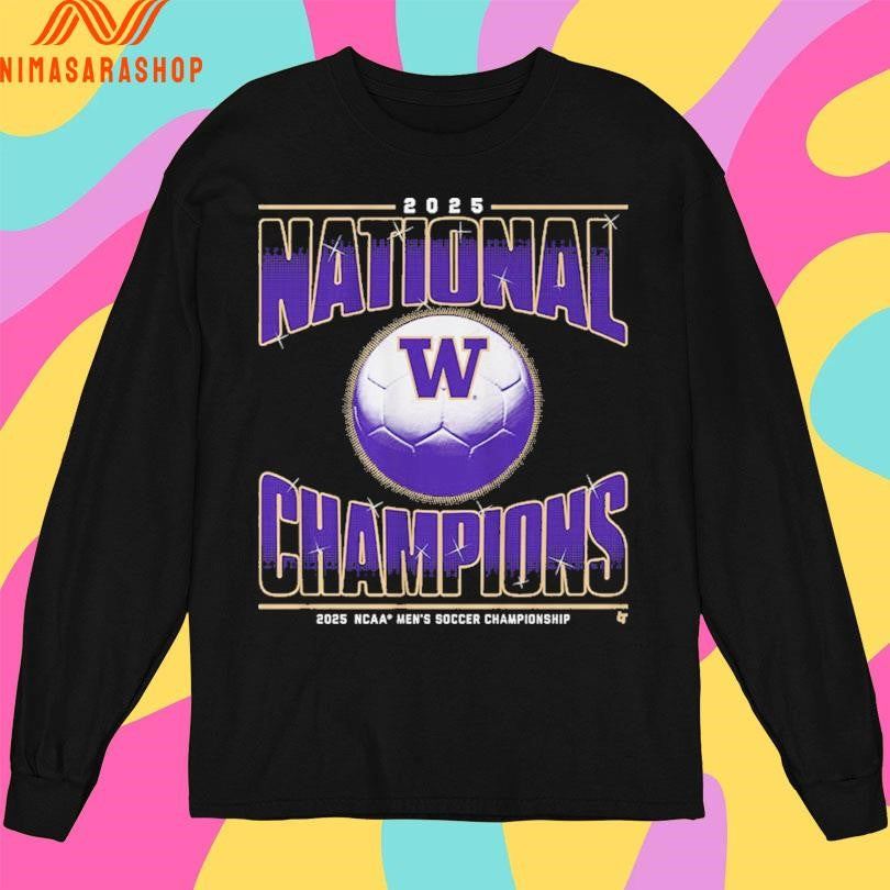 2025 National Champions 2025 NCAA Washington Men’s Soccer Championship Shirts