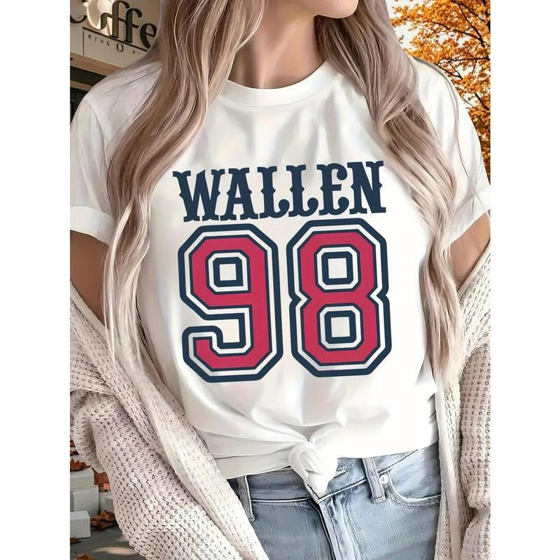 2025 New Women'S Printed T-shirt, Short Sleeves, Four Seasons Can Be Worn for Outdoor, Home, Sports Top style 02 Hoodie...